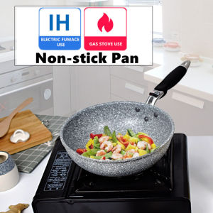 Frying Pan 28/26/24/20cm Wok Pan Non-stick Pan Skillet Cauldron Induction Cooker Frying Pans Pancake Pan Egg Pan Gas Stove Home