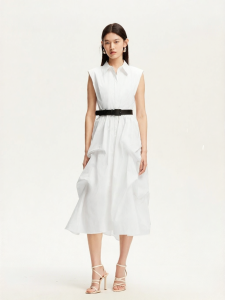 Vero Moda | Đầm Không Tay Có Nếp Nhăn Mỏng Đệm Accentuating Eo