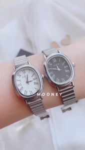 Mooney Jam Tangan Wanita Analog Naidu N4 Rantai Stainless Steel Versi Romawi