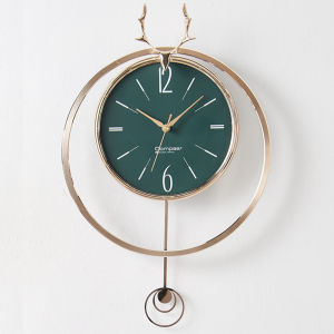 Compas | Simple Deer Head Decoration Wall Clock