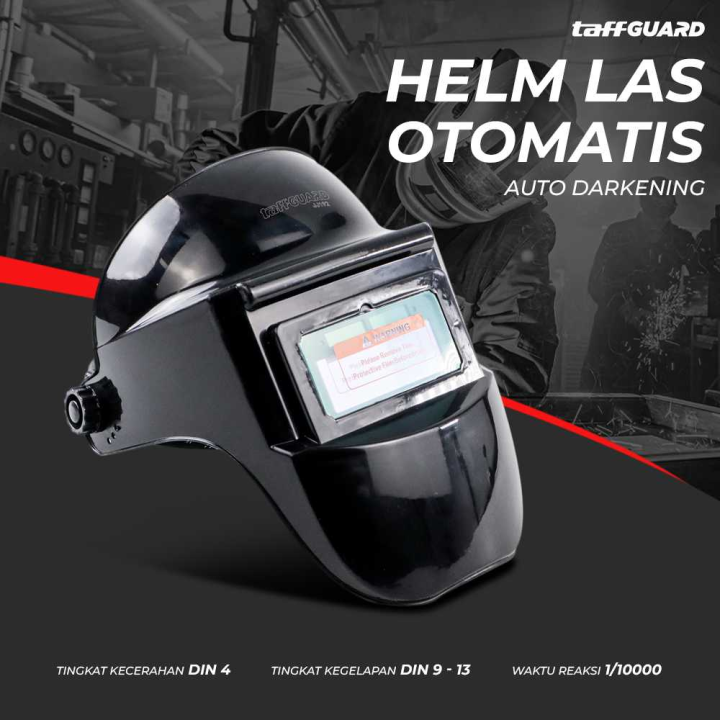 HELM LAS LISRIK OTOMATIS TERANG GELAP AUTO DARKENING SOLAR WELDING HELMET KACAMATA LAS PELINDUNG KEPALA TUKANG LAS HELM LAS SOLDERING FULL FACE