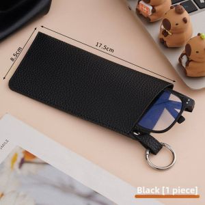Automatic Closing Dots Pattern Glasses Case with Cloth
