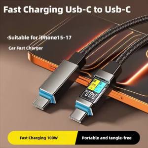 Ilepo | Cáp Sạc Nhanh Siêu Tốc PD240W USB Type C Cáp Truyền Dữ Liệu Tốc Độ Cao Dual C Dành Cho iPhone 17/16 Samsung Xiaomi Chất Liệu Nylon Bện