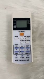 icon video play icon arrow left boldicon arrow right bold Chia sẻ: 0 Product Information Section Điều khiển điều hòa máy lạnh PANASONIC đời cũ . Remote máy lạnh PANASONIC . Tặng pin