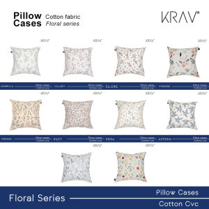 Krav Ideas Home Sarung Bantal Sofa Katun Motif Floral Series