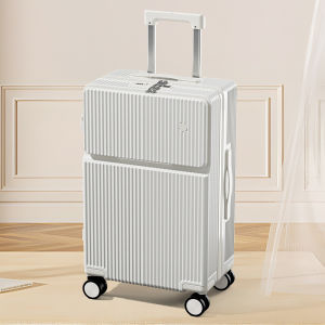 Multifunctional Half Opening Luggage Bag 24 Inch Cup Holder Four-Way Rotating Wheels Suitcase for Men And Women 20 Inch Check-In Bag