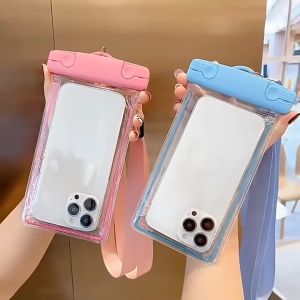 กระเป๋ากันน้ำมือถือไฮเอนด์ ลายการ์ตูน เล่นน้ำสงกรานต์  ป้องกันน้ำลึก กันกระแทก ถุงลมนิรภัย