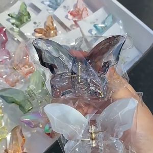 EFACC179 Jepit Rambut Korea Kupu Kupu Transparan Jepitan Korean Style Hiasan Rambut Kupu kupu Jepitan Rambut Korea Anak Perempuan