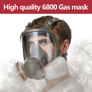 6800 Anti-Fog Gas Mask Industrial Paint Spray Vaccination Safety Work Dust Filter Full Face Protection with Formaldehyde