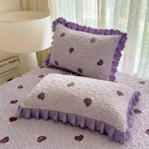 Cặp Vỏ Gối Bằng Vải Cotton Polyester Jacquard Màu Trơn 48x74cm Phong Cách Khách Sạn Thời Trang Tại Nhà Không Bao Gồm Lõi Gối