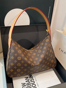 Canson Kock Fashion Retro Large Capacity Womens Tote Bag Handheld Floral Print Commuter Underarm Bag Soft Canvas Zipper Closure