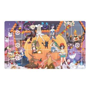 Bandai | Pokemon TCG Battle Mat Chống Trơn Trượt Bàn Chơi Game Thảm Cao Su Acerola Gengar Mimikyu Thiết Kế Anime Quà Tặng Bộ Sưu Tập Đồ Chơi Thẻ Thảm