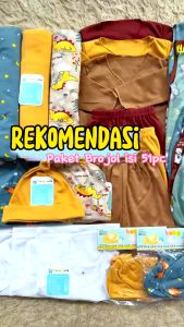 51pcs Paket Premium Perlengkapan Baju /Celana/Singlet/Sartaki/Bedong Bayi Baru Lahir/Newborn SNI