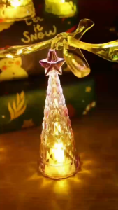 LED Christmas tree night light zero gravity suspended bird night light Halloween candles Christmas decorations UMISKY