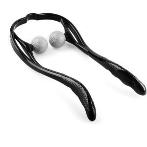 1 Máy Mát Xa Cổ Shiatsu Kép Kích Hoạt Điểm Nặn Nắn Sâu Mô Giảm Đau Vai Tay Cầm Tiện Dụng Cho Massage Cổ Và Lưng