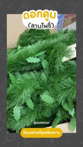 สายรุ้ง คริสต์มาส แบบเถาวัลย์ (ขนาดเล็ก/ใหญ่) ต้นสนคริสต์มาส ตกแต่ง สีเขียวธรรมชาติ หลากหลายรูปแบบ