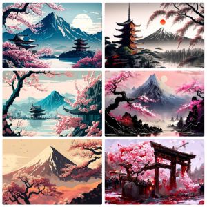 Jigsaw Puzzle 1000 Pieces Beautiful Japanese Temple With Cherry Blossoms In Bloom For Adults Stress Relief Puzzle Fun Present