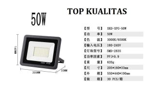 Sorot 10w 20w 30w 50w 100w Led Flood Light 10 20 Watt Outdoor Waterproof 900 Lumen Taman hias lampu tembak lampu futsal