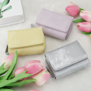 Royal Bagger Trifold Mini Short Wallet Portable Solid Color RFID Card Holder Genuine Leather Coin Purse for Daily Use 1919