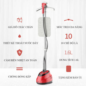 Bàn là hơi nước kiểu đứng công suất 1800W tặng kèm bàn ủi trị giá 150.000VNĐ tiết kiệm điện năng bình chứa dung tích 16L Bảo hành 2 năm lỗi đổi mới 7 ngày nhận sản phẩm.