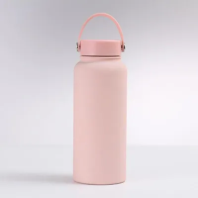 Large Capacity Portable Stainless Steel Water Bottle 1L