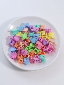 100 Chiếc Kẹp Tóc Nhỏ Xinh Cho Bé Gái Nhiều Màu Sắc Hình Thỏ Hoa Vương Miện Dễ Thương Kẹp Càng Cua Phụ Kiện Tóc Ngọt Ngào Cho Trẻ Em Kẹp Tóc Nhựa