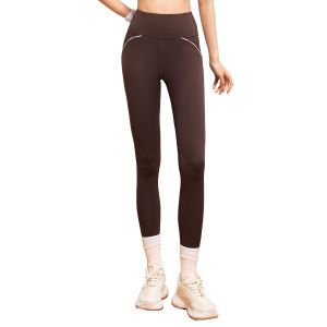 Luoke Yoga Pants with High Elasticity Quick Drying High Waist Hip Lifting Abdominal Contraction Seamless Slimming Sports and Fitness Pants for Women