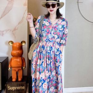 Slimming Printed Summer Dress