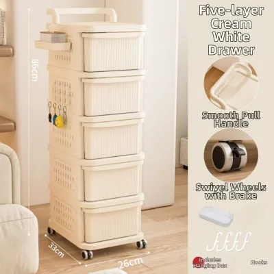 OUFENGHUADU | Plastic Drawer-style Snack and Toy Storage Cabinet