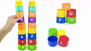 BIG SALE - Stacking Cangkir Tumpuk Stack Cup Baby Toys YE6 - Mainan Edukasi Anak Laki-laki Perempuan  2 3 4 5 6 7 Bulan 1 Tahun Melatih Motorik Bayi Cangkir Susun Huruf Dan Angka