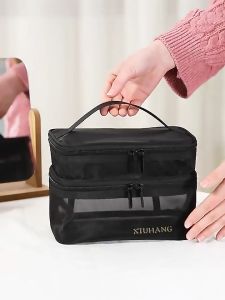 [MALAYSIA READY STOCK] Mesh Make Up Pouch Organizer Pouch Hygiene Kit Pouch Cosmetic Pouch Mesh Bag