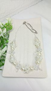KALUNG NECKLACE KRISTAL BEADS FLOWERS