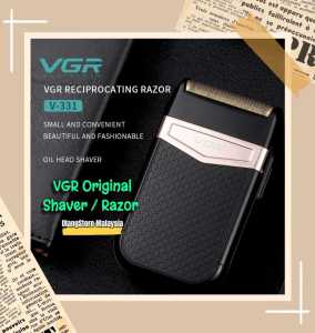 [Produk Original & Ready] VGR Mesin Cukur Electric Shaver USB Mini Razor Chargeable Full Body Washing Mesin Cukur Misai [Waterproof] [Cordless]