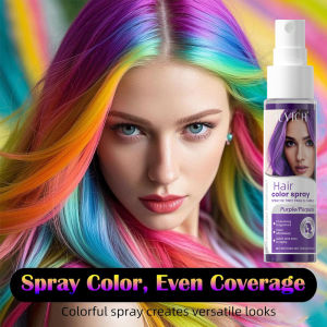 Halloween Hair Color Spray Disposable Hair Dye Spray DIY One-Time Hair Color Liquid Washable 8 Colors Party Hair Styling Spray