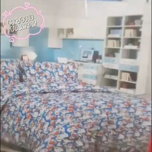Bedcover Set Motif Doraemon / Bedcover Seprei Katun Panca Ukuran 160x200 Cm Size Queen /Bedcover Full Set Motif Doraemon Anak Laki-laki Boy