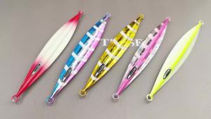 TEASER J131 120G/150G/200G/250G/300G Deep Sea Boat Fishing Slow Pitch Jig Luminous Night Fishing Long Lead Fish Metal Jig Lure