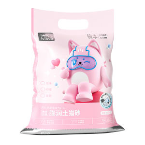 HELLOLEIBOO | Low Dust Odor Control Clumping Cat Litter with Lemon Scent 20kg