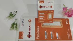 1 Lembar - ONEHEALTH Dermaplast T Plester Anti Air Transparant / Luka pasca Operasi