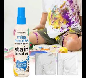 Stain Remover Spray Portable Stain Treater For Laundry Fabric Oil Remover Effective Laundry Spray For Food Pet Candle Stains