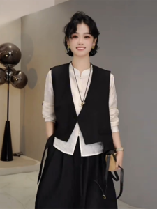 Bộ Đồ Nữ Áo Dài Tay và Chân Váy Phong Cách Trung Quốc cho Mùa Xuân và Thu