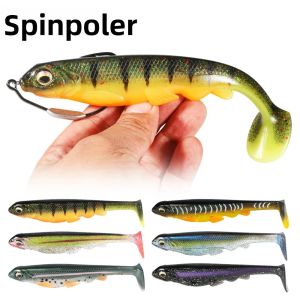 Spinpoler 16cm Soft Swimbait Stalker Paddle Tail Wobblers Mồi Nhân Tạo Cho Cá Rô Pike Bass - 6 Tùy Chọn Màu Sắc