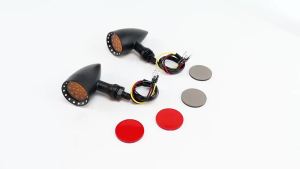 JNYD Universal Motorcycle Turn Signals Mini Bullet Indicators Blinker Lights Lamp 12V For Harley Davidson XL Sportster 1200 883