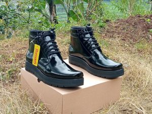TERBARU-sepatu dinas/PDH outsole tebal 4-5 cm tali hidup