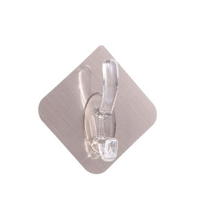 B.F., Moda & AUK Transparent Wall Hooks: 6x6cm Organizers for Your Kitchen & Bathroom