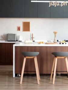 Nordic Style Bar Stool High Chair Light Luxury Bar Chair High Stool Front Modern Simple Desk Chair