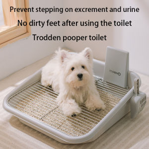 Pet One-Piece Dog Toilet Golden Retriever Anti-Pissing Small Medium Large Rinseable Double-Layer Structure Bedpan