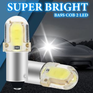 10X BA9S LED T4W H6W W5W LED Bulb CANBUS COB 2SMD Car Interior Dome Reading Light Side Wedge License Plate Light Signal Lamp 12V