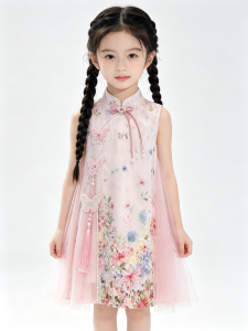 Stylish Traditional Style Girls Dress