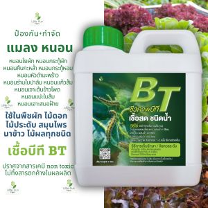 บีที BT ขนาด 1 ลิตร กำจัดเพลี้ย แมลง หนอน ไร้สารเคมี ชีวภาพ พืชผัก ผลไม้ ข้าวโพด แตงกวา นาข้าว สวนครัว ผักสลัด เคล กุหลาบ ไม้ดอก ทุเรียน