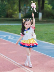 เซเลอร์มูนคอสเพลย์ชุดโรงเรียน เด็กผู้หญิง เจ้าหญิง เดรส สองชิ้นชุดเสื้อผ้าเด็กสไตล์สถาบันการศึกษา Jk ชุดนักเรียน กระโปรง